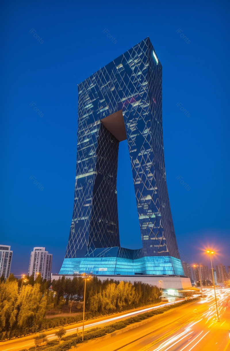 海报设计背景广告设计素材元素城市建筑夜景夕阳下的创意大楼,高清,摄影图,摄影图片,图片大全,摄影图免费下载